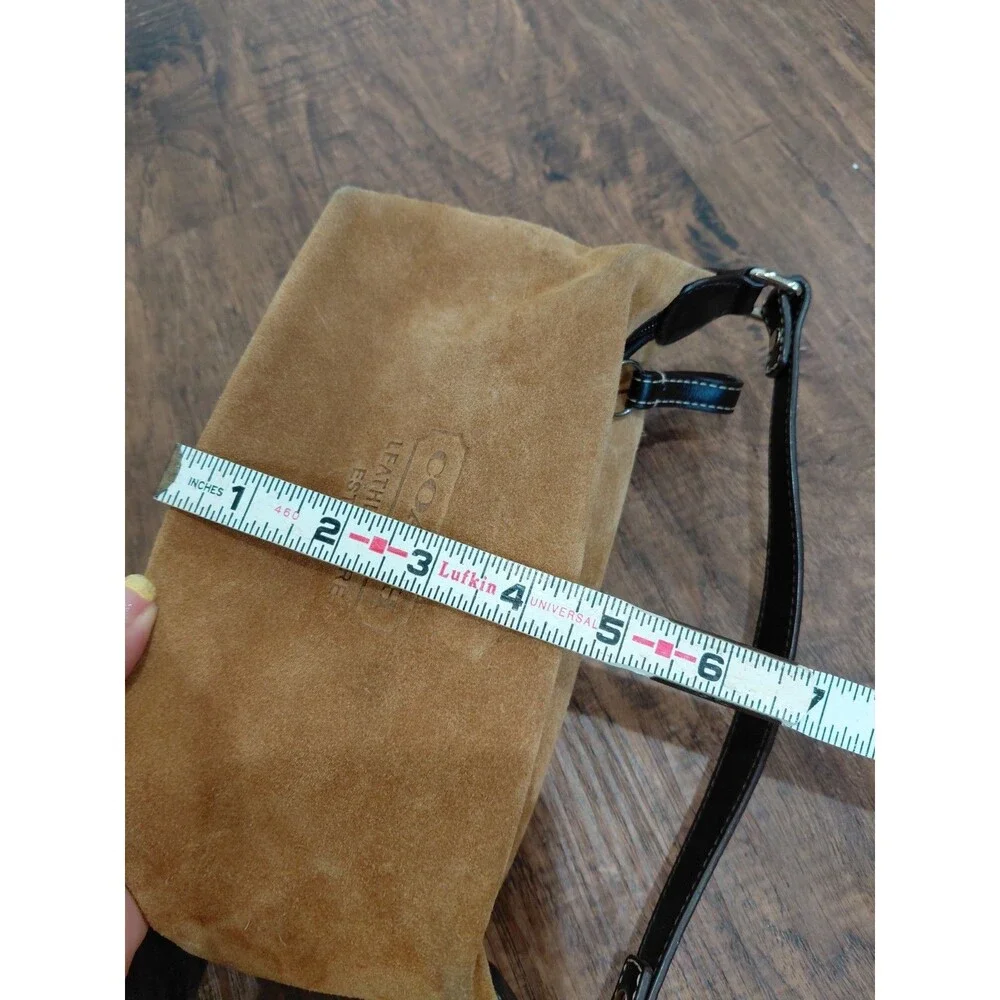 coach Mini handbag brown Suede - Picture 14 of 16